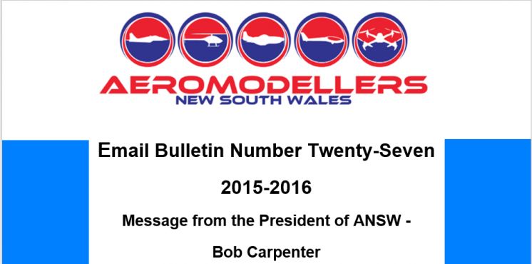 Bulletin - Message from the President of ANSW